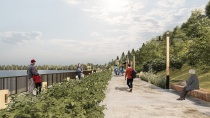 На время проведения работ по благоустройству, временно закрыта территория городского пляжа 