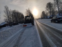 В Кудымкарском округе продолжается ликвидация последствий продолжительного снегопада