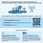 Голосование за населенные пункты Кудымкарского муниципального округа в которых в 2024 году будут установлены базовые станции сотовой связи 